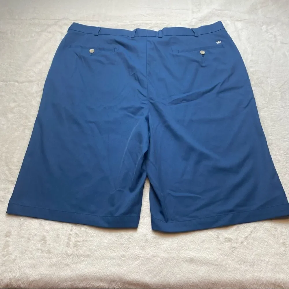Peter Millar Wicking Blue Flat Front Shorts Size 42